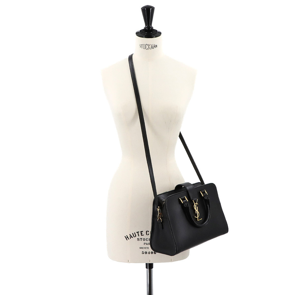 Saint Laurent Cabas Hand Shoulder Bag Black Leather - Picture 9 of 9